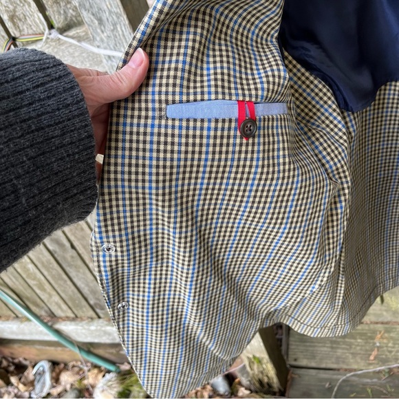 J. Peterman Company Men’s Cotton Checkered Plaid Sports Coat Blazer NWOT Sz 38 - Picture 5 of 16